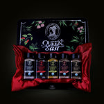 Load image into Gallery viewer, Queen of the East Organic Five Spices Gift Set, USDA Certified Organic | Spice Box | Organic Cinnamon Powder, Whole Cloves, Ginger Ground, Nutmeg Powder, Turmeric Powder.