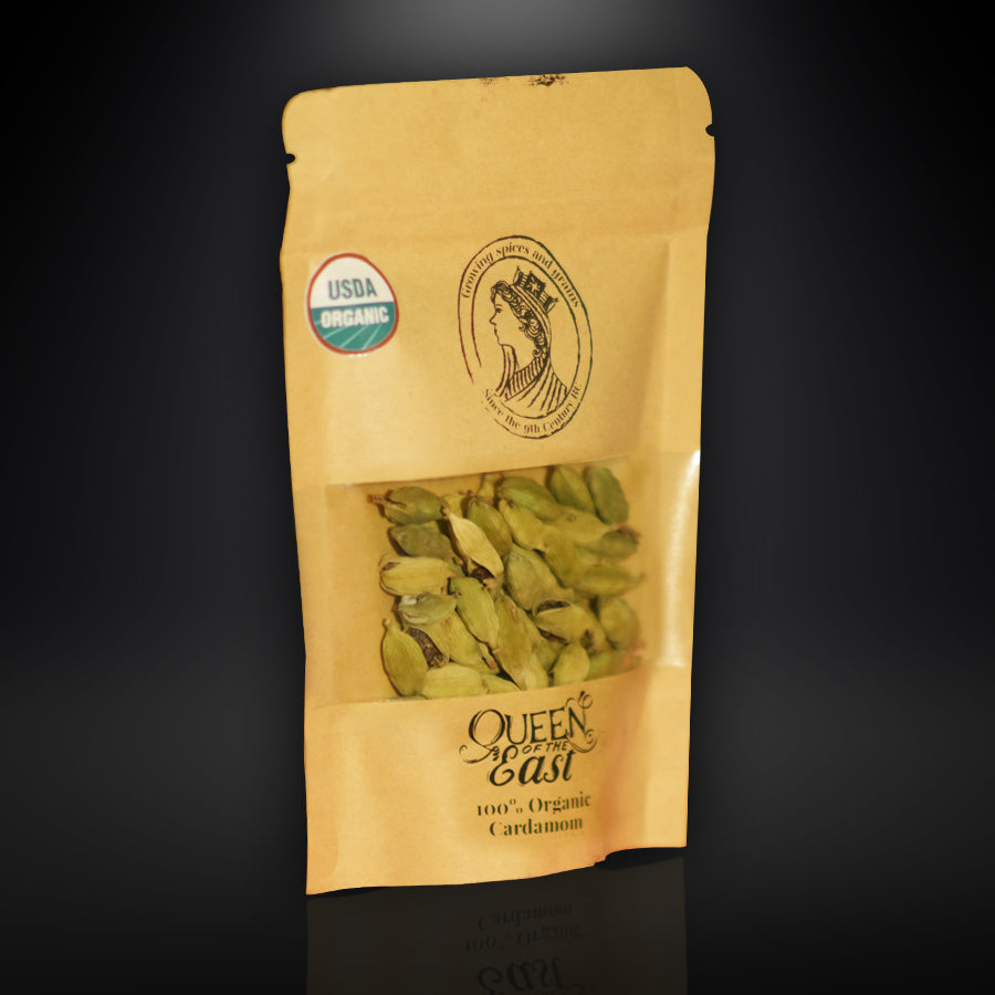 Cardamon Packet 100% Organic Cardamom 24g – Queen Of The East