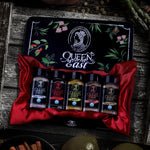 Load image into Gallery viewer, Queen of the East Organic Five Spices Gift Set, USDA Certified Organic | Spice Box | Organic Cinnamon Powder, Whole Cloves, Ginger Ground, Nutmeg Powder, Turmeric Powder.
