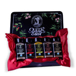 Load image into Gallery viewer, Queen of the East Organic Five Spices Gift Set, USDA Certified Organic | Spice Box | Organic Cinnamon Powder, Whole Cloves, Ginger Ground, Nutmeg Powder, Turmeric Powder.
